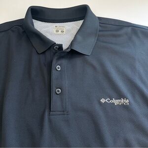 Columbia PFG Men’s Black Vented Short Sleeve Polo XXL‎ fishing outdoors